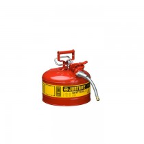 Justrite Type II AccuFlow Safety Can, 2.5 gallon, Red (#7225120)