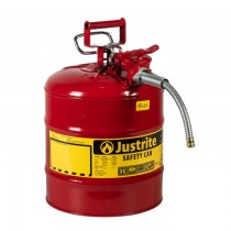 Justrite Type II AccuFlow Safety Can, 5 gallon, Red (#7250120)