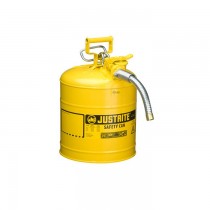 Justrite Type II AccuFlow Safety Can, 5 gallon, Yellow (#7250230)