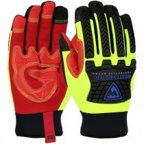 R2™ Safety Rigger Synthetic Leather Double Palm with Silicone Grip and Fabric Back - Insulated  (#87811)