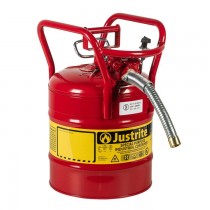Justrite D.O.T. Type II Safety Can, 5 gallon, Red (#7350130)