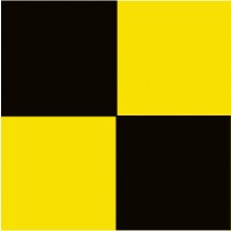Checkerboard Safety Tape, Black & Yellow (#CBT202)