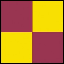 Checkerboard Safety Tape, Magenta & Yellow (#CBT207)