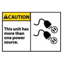 Caution This unit has more than one power source. Machine Label (#CGA16AP)