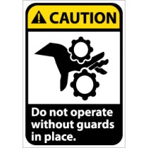 Caution Do not operate without guards in place. Machine Label (#CGA6AP)