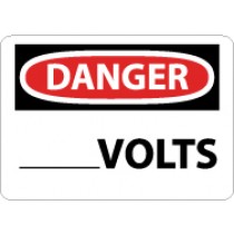 Danger ____ Volts Sign (#D421)