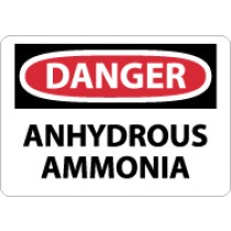 Danger Anhydrous Ammonia Sign (#D475)