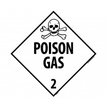 Poison Gas Class 2 DOT Placard (#DL132)