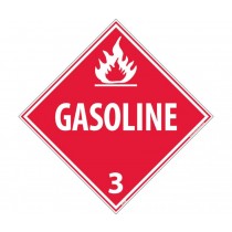 Gasoline Class 3 DOT Placard (#DL134)