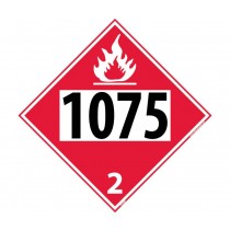 Liquefied Petroleum Gas Permanent 4-Digit Placard (#DL42)