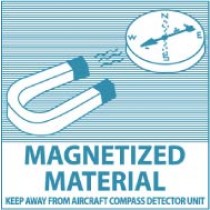 Magnetized Material Hazardous Materials Shipping Label (#DL56AL)