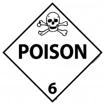 Poison Class 6 DOT Placard (#DL8)