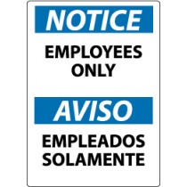 Notice Employees Only Spanish Sign (#ESN215)