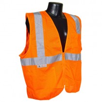 Economy Type R Class 2 Mesh Safety Vest w/Zipper, orange (#SV2ZOM)