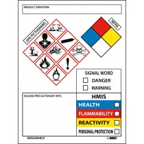 GHS Secondary Container Labels with Box (#GHS2264ALV)