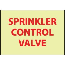 Sprinkler Control Valve Glow Sign (#GL164)