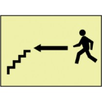 To Stairway (left) Graphic Glow Sign (#GL61)