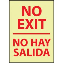 No Exit Spanish Glow Sign (#GL64)