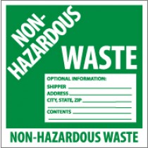 Non-Hazardous Waste Label (#HW5AL)