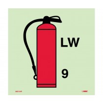 Symbol Fire Extinguisher Foam IMO Label (#IMO154)