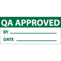 QA Approved Write-On Inspection Label (#INL6)