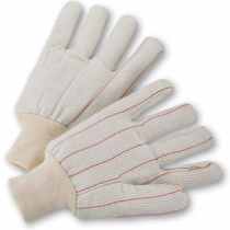 PIP® Cotton Corded Double Palm Glove with Nap-in Finish - Knitwrist  (#K81SCNCI)