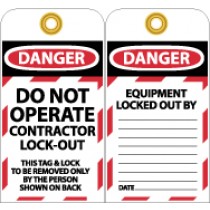 Do Not Operate Contractor L/O Tag (#LOTAG32)