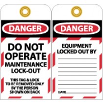 Do Not Operate Maintenance L/O Tag (#LOTAG33)