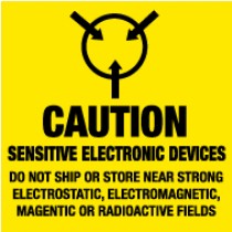 Caution Sensitive Electronic Devices… Shipping Label (#LR16AL)