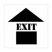 Exit With Up Arrow Plant Marking Stencil (#PMS209)