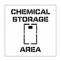 Chemical Storage Area Plant Marking Stencil (#PMS223)