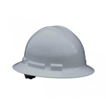 Quartz Full Brim Hard Hat, Gray, 4 point ratchet (#QHR4-GRAY)