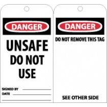 Danger Unsafe Do Not Use Tag (#RPT34)