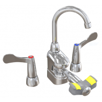 Deck-Mounted Swing-Activated Faucet/Eyewash, Wristblade Faucet ($S19-500W & #S19-505W)