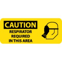 Caution Respirator Required In This Area Pictorial Sign (#SA114)