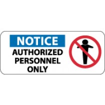 Notice Authorized Personnel Only Pictorial Sign (#SA135)