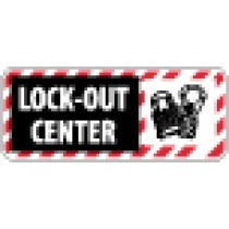 Lock-Out Center Pictorial Sign (#SA148)