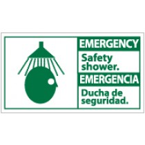 Emergency Safet Shower Spanish Sign (#SFA4)