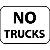 No Trucks Sign (#TM134J)