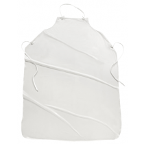 6 mil Raw Edge Apron White (#UUW)