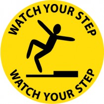 Watch Your Step Walk On Floor Sign (#WFS1)