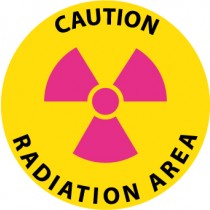 Caution Radiation Area Walk On Floor Sign (#WFS22)