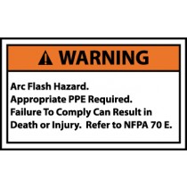 Arc Flash Warning Label (#WGA17AP)