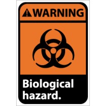 Warning Biological hazard. Machine Label (#WGA5AP)
