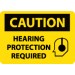 Caution Hearing Protection Required Sign (#C514)