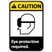 Caution Eye protection required ANSI Sign (#CGA10)