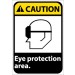 Caution Eye protection area ANSI Sign (#CGA25)