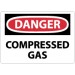 Danger Compressed Gas Sign (#D245)