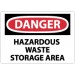 Danger Hazardous Waste Storage Area Sign (#D285)