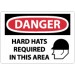Danger Hard Hat Required In This Area Sign (#D545LF)